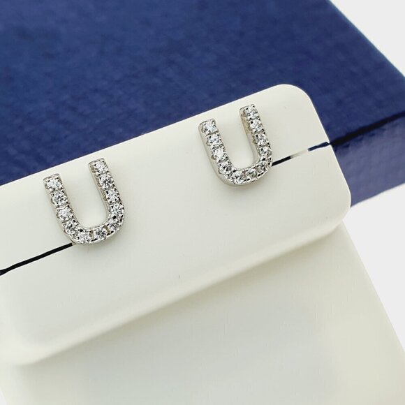 925 Sterling Silver CZ Stud Earrings for Women/Girl, US925P1083 - Picture 6 of 7